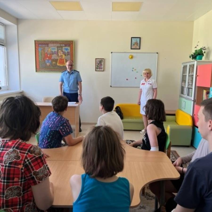 В Тамбовской областной детской клинической больнице прошёл урок безопасности